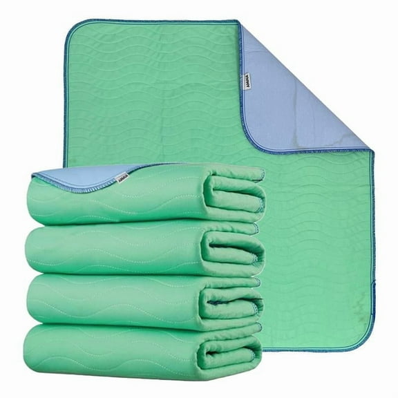 AMiNA Washable Underpads for Bed 34" x 36" (Pack of 2) - Washable Pads for Beds for Incontinence Adults,Kids, Elderly, and Pets - Reusable Underpads for Incontinence, Waterproof Pads for Bed Washable
