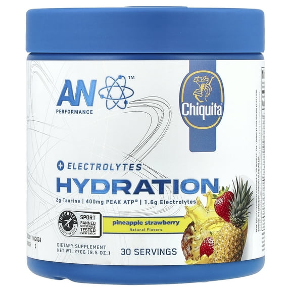 AN Supps Hydration, Pineapple Strawberry, 9.5 oz (270 g)