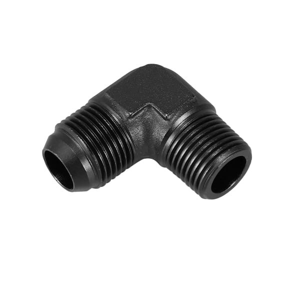AN10 90 Degree Male to 1/2" NPT Male Flare Bulkhead Fitting Adaptor Connector for Car 6061 Aluminum Alloy