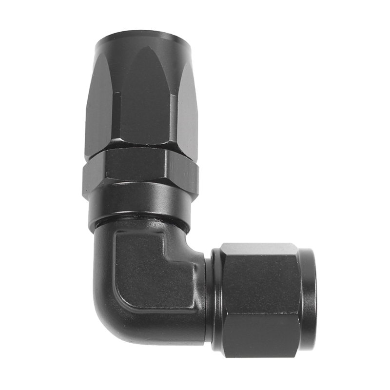 AN-10 90 Degree Aluminum Hose Fitting – Black – TT RACING