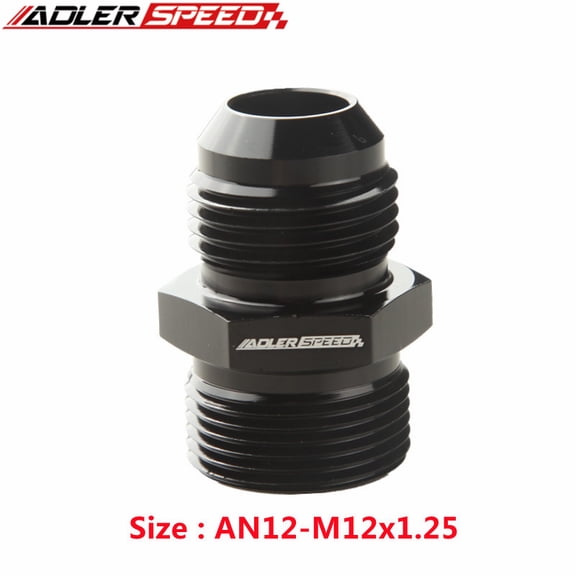 AN12-M12x1.25-Adapter, Straight Thread, Fuel Oil Air Hose Fitting, Auto Accessories