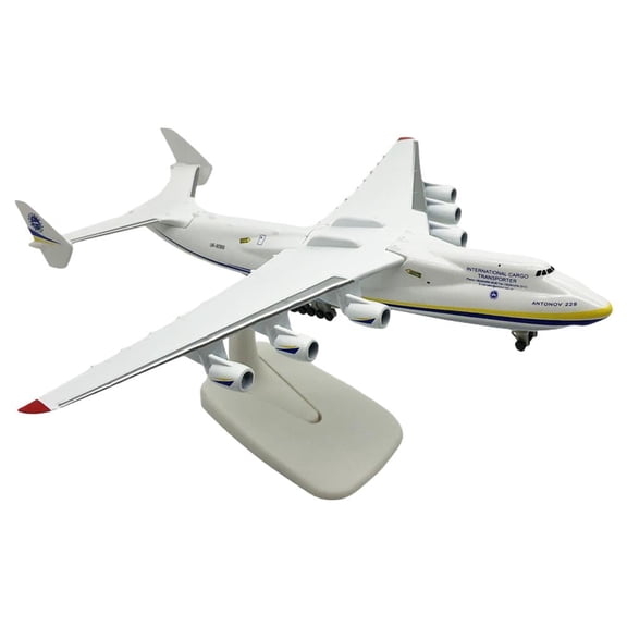 AN225 Airplane Model 1:400 Scale Alloy Diecast Aircraft 20CM Long With Removable Landing Gear Display Stand For Aviation Enthusiasts Collectors Decoration