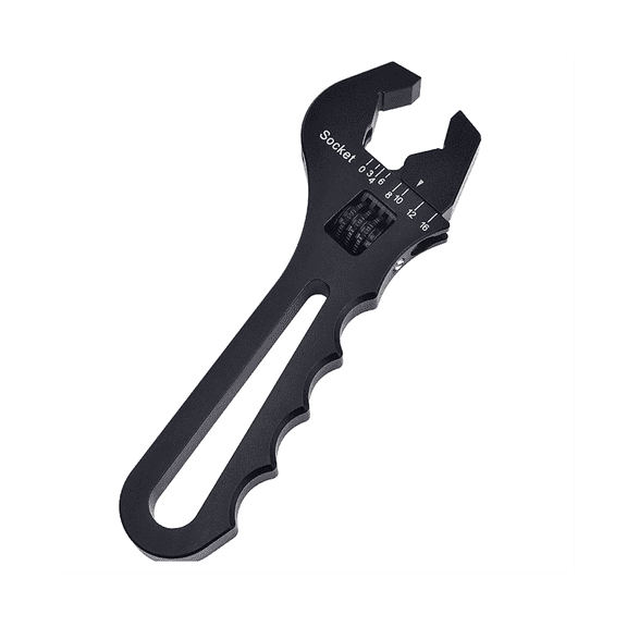 AN3-AN16 Tubing Wrench Hose Wrench V-Type Adjustable Wrench Hose Fitting Wrench Black