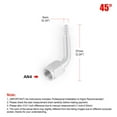 thumbnail image 1 of AN4 45 Degree Stainless Steel Hydraulic Oil Hose Fittings Brake Line Adapter, 1 of 6