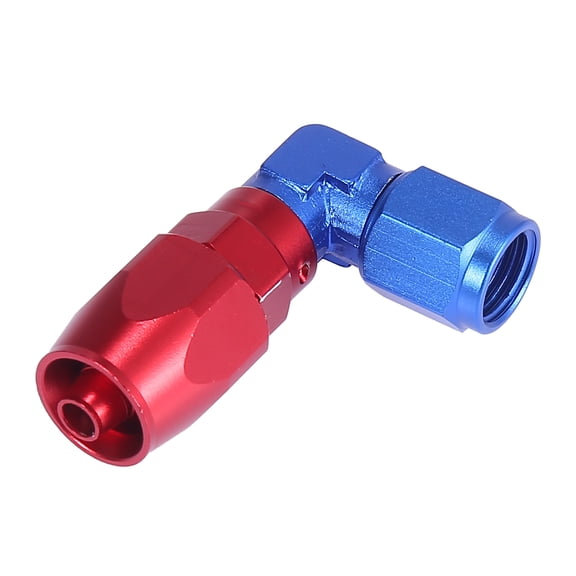 AN4 90 Degree Female Swivel Coupler 90 Degree Hose Union 6061 Aluminum Alloy Car Fuel Oil Hose End Fitting Adaptor