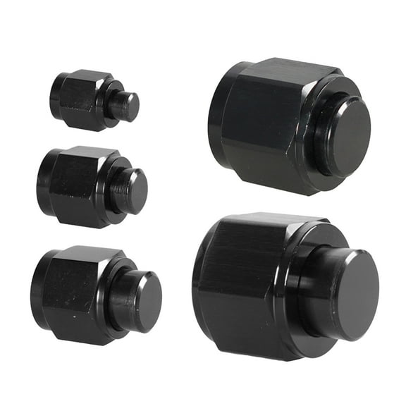 AN4/AN6/AN8/AN10/AN12 Aluminum Male Blanking Plug Cap Lock Fitting Hex Connectors Thread Tube Hose Adapter