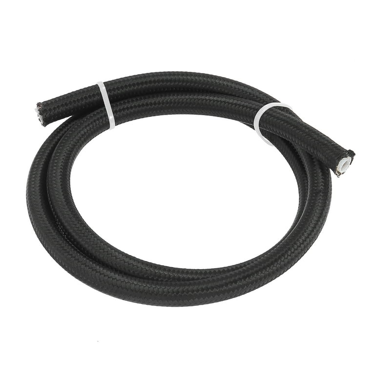 AN6 3/8 1 Meter 3ft Universal Braided PTFE Nylon Stainless Steel for E85  Car Auto Oil Fuel Gas Line Hose 