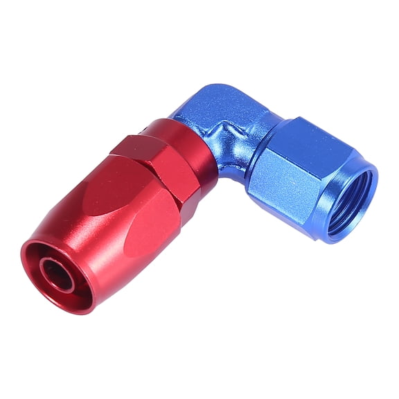 AN6 90 Degree Female Swivel Coupler 6061 Aluminum Alloy Fuel Line Car Fuel Oil Hose End Fitting Adaptor