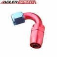 thumbnail image 1 of AN8-Aluminum Impact Hose End Adapter, Heavy Duty 120, Oil Fuel Line, Red-Blue, 1 of 2