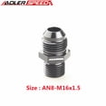 thumbnail image 1 of AN8-M16x1.5-Male Adapter, Straight Thread, Fuel Oil Air Hose Fitting, Car Auto Accessories, 1 of 1