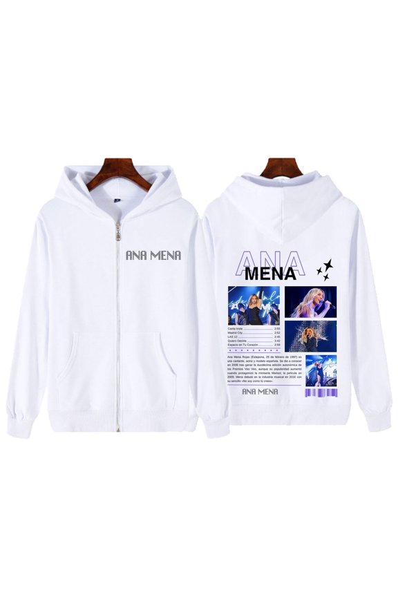 ANA MENA Tour 2025 Unisex Zip - Up Jacket - Streetwear Aesthetic T - Shirt
