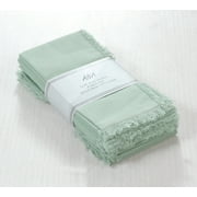 ANA 18x18 Inch Teal Cotton Cloth Napkins - Set of 12 Washable, Soft, Premium, Reusable Napkins