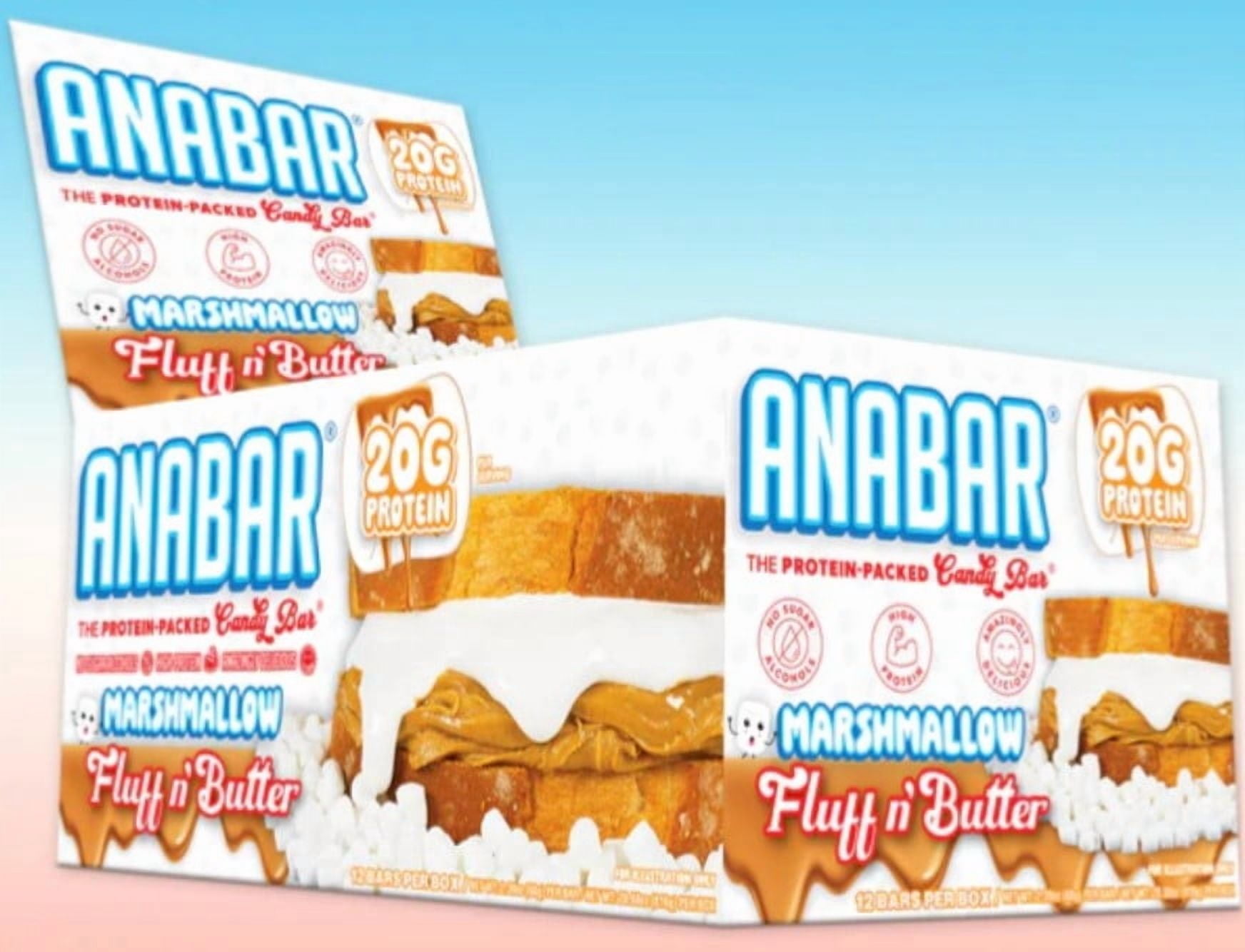 Anabar Fluff and Butter 12 Protein Bars Final Boss Performance 21 Grams