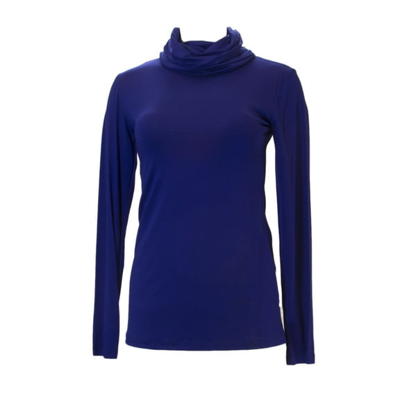 ANALILI Women's Long Sleeve Turtleneck Top 430J10 Sz Large Royal Blue