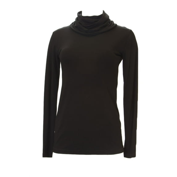ANALILI Women's Long Sleeve Turtleneck Top 430J10 Sz Medium Black
