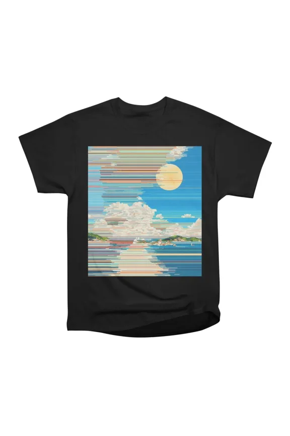ANALOG NOSTALGIA RETRO PIXEL GLITCH ANIME ART AESTHETC T-Shirt Tee Gift For Him Merch For