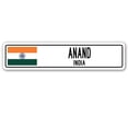 thumbnail image 1 of ANAND INDIA Street Sign Indian flag city country road wall gift, 1 of 5