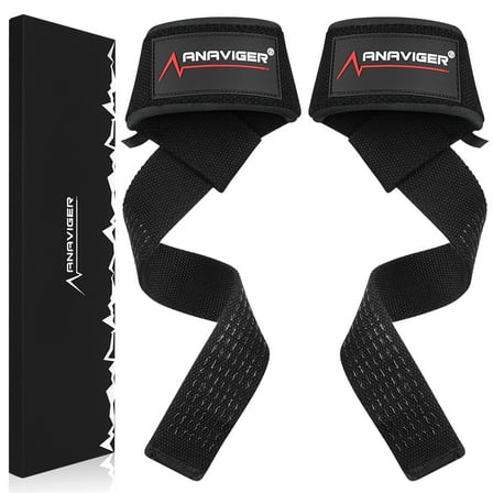 ANAVIGER Workout Lifting Fitness Wrist Straps Gym for Weights and Strength Training