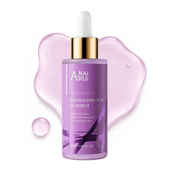 ANAiRUi 5% Tranexamic Acid Serum With Niacinamide,Kojic Acid, Arbutin,for Uneven Skin Tone 1.69fl oz