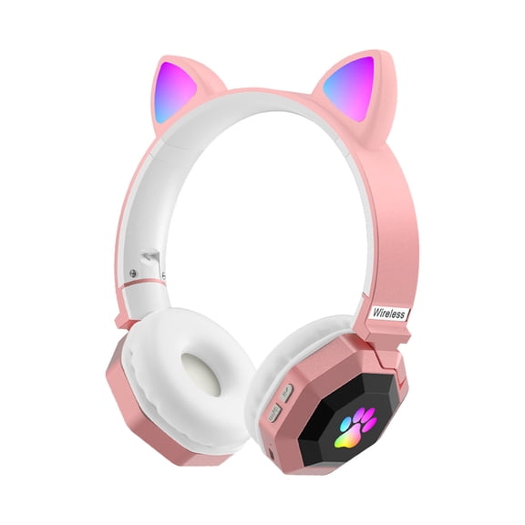 ANC Bluetooth Headphones, Over Ear Headphones with Bluetooth 5.4, 70 Hours Playtime Noise Cancelling Headphone with Mic, Foldable Lightweight Headset Comfort Fit,Pink