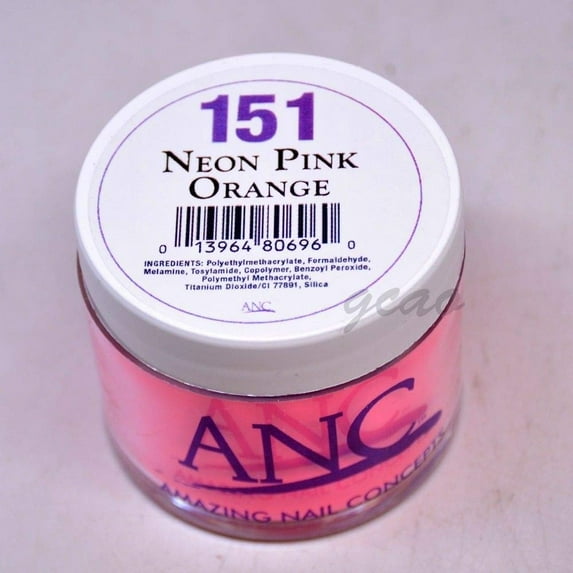 ANC DIP Powder System #151 Neon Pink Orange 2 oz