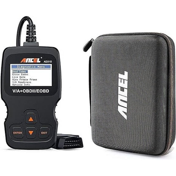 ANCEL AD310 Classic Enhanced Universal OBD II Scanner Car Engine Fault Code Reader with ANCEL Protective Case Storage Bag