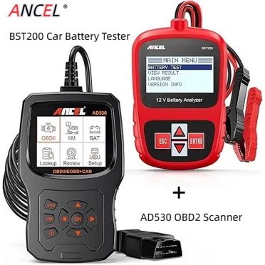 Ancel BST200 12V Car Battery Load Tester – 100-1100 CCA Analyzer For AGM, Flooded, Gel