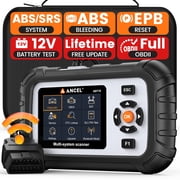 ANCEL AD710 OBD2 Scanner ABS SRS Engine Code Reader with ABS Bleeding EPB Reset Battery Test, Live Data, Full OBD2 Modes, Car Diagnostic Tool for All Cars