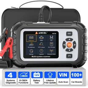 ANCEL AD720 OBD2 Scanner 4 System Diagnostic Tool, ABS SRS Transmission Engine Code Reader with Battery Test, Car Diagnostic Tool for All Cars