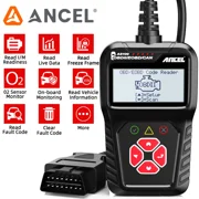 ANCEL AS100 OBD2 Scanner Engine Code Reader Car Diagnostic Tool Free Update Automotive Detectctor Check Engine Light Turn off Analyzer Auto Code Reader ODB 2 Car Diagnostic Tool