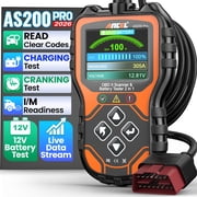 ANCEL AS200 PRO OBD2 Scanner Diagnostic Tool, 2-in-1 Car Code Reader & 12V Battery Load Tester, Read/Clear Codes, Charging Cranking Test, I/M Readiness, Lifetime Free Update