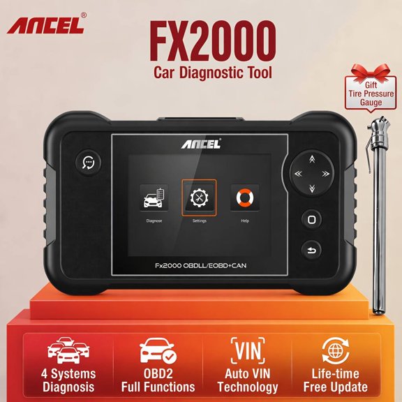 ANCEL Automotive OBD2 Scanner Transmission ABS SRS Code Reader