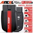 thumbnail image 1 of ANCEL BD200 OBD2 Scanner Bluetooth - Code Reader & Check Engine Diagnostic Scan Tools with Car Battery Test, Exclusive App On iOS & Android, Wireless OBDII Adapter Works for 1996 & Newer Vehicles, 1 of 10
