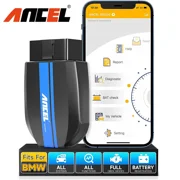 ANCEL BD300 Bluetooth Car Scanner OBD2 Scanner Fits for BMW & MINI & ROLLS-ROYCE Car Full System Diagnostic Tool Wireless Code Reader Automotive Performance Analyzer Auto Diagnostic Tool
