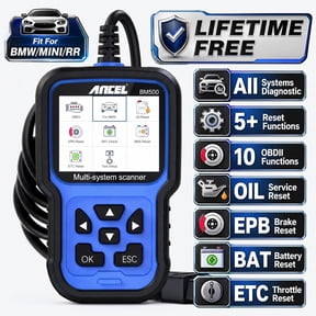 ANCEL BM500 OBD2 Scanner Full System Diagnostic Code Reader Battery Registration for BMW & Mini & RR