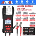 thumbnail image 1 of ANCEL BST600 12V/24V Charging System Analyze 100-2000 CCA Automotive Car Battery Temperature Load Tester Tool, 1 of 12