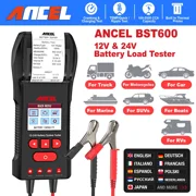 ANCEL BST600 12V/24V Charging System Analyze 100-2000 CCA Automotive Car Battery Temperature Load Tester Tool