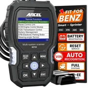 ANCEL BZ700 OBD2 Scanner Fits for Mercedes Benz Sprinter Smart Vehicles, All System Automotive Diagnostic Scan Tool Car Code Reader with D-P-F/A.D.blue Reset/Injector Co-ding Car Diagnostic Tool