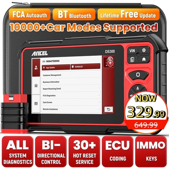 ANCEL Bidirectional Scan Tool, All System Diagnostic Tool with 30+ Resets, Bluetooth OBD2 Scanner for All Vehicles, 3-Year Updates, 24h Online Chat