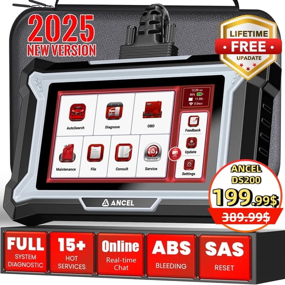 ANCEL Bidirectional Wireless OBD2 Scanner Diagnostic Tool, Full System Diagnostic Tool, WiFi Free Update OBD2 Scanner