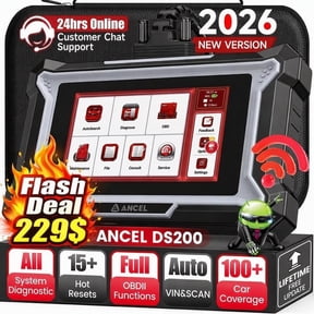 ANCEL Wireless Full System OBD2 Scanner Car Diagnostic Tool with 15+ Reset Services, DPF Regen, Injector Cod-ing, ABS Bleeding, WiFi Free Lifetime Updates, Online Customer Service