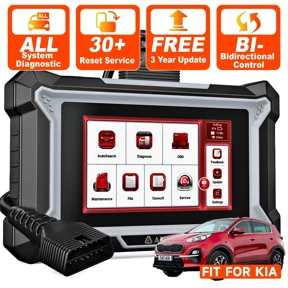 ANCEL OBD2 Scanner Car Diagnostic Tool, Bi-Directional Scan Tool with Full System Diagnosis All Resets Vehicle Code Reader Fit for Kia Car