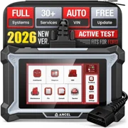 ANCEL OBD2 Scanner Diagnostic Tool Fit for Ford Lincoln Mercury, Full System Car Bidirectional Diagnostic Scan Tool with 30+ Resets, ABS Bleeding, Oil/Brake/TPMS/D-P-F Reset, Lifetime Free Upgrade