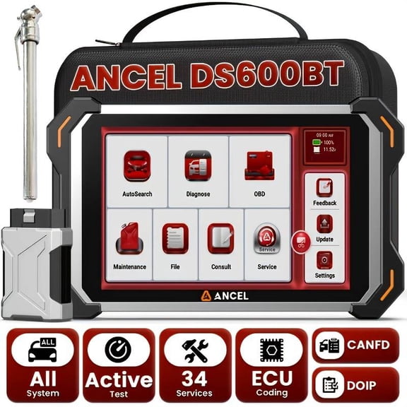 Open Box ANCEL DS600 BT OBD2 Scanner,