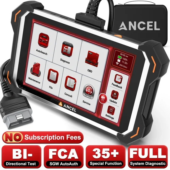 ANCEL DS600 Elite OBD2 Scanner Bidirectional Full System Diagnostic Tool 34+ Reset Service ECU Co-ding CANFD DOIP FCA AutoAuth, Online Customer Service, Lifetime Free Update