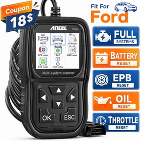 ANCEL FD500 Automotive Diagnostic Tool with OBD2 Functions, Multicolor