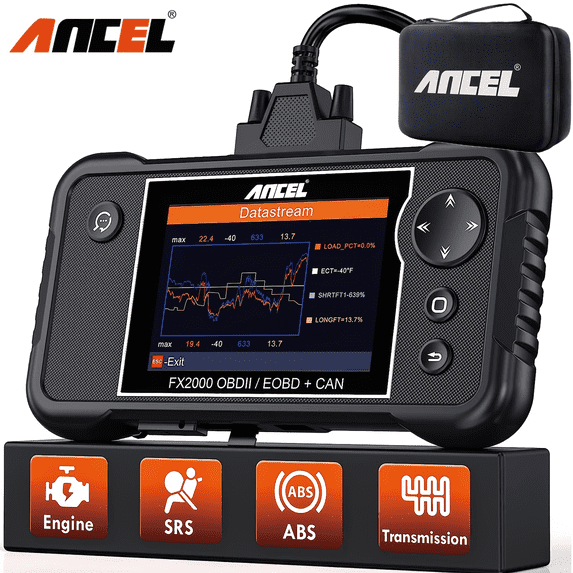 ANCEL OBD2 Scanner Automotive Diagnostic Tool, ABS SRS Transmission Airbag Scanner Check Engine Car Code Reader EOBD OBD Diagnostic Scan Tool, AutoVin, DTC Lookup, Lifetime Free Upgrade