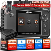ANCEL OBD2 Scanner Automotive Diagnostic Tool, ABS SRS Transmission Airbag Scanner Check Engine Car Code Reader EOBD OBD Diagnostic Scan Tool, AutoVin, DTC Lookup, Lifetime Free Upgrade
