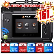 ANCEL FX2000 PRO OBD2 Scanner Car Diagnostic Scanner with 7 Reset Service, Oil Reset, FCA SGW, AutoVIN, Battery Test, WiFi Lifetime Free Update