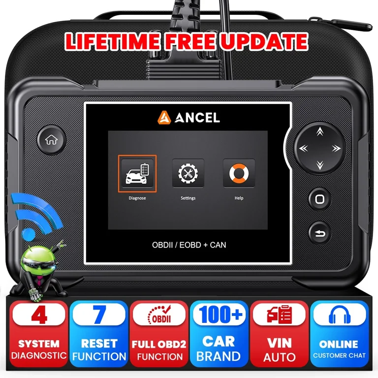 ANCEL FX2000 PRO OBD2 Scanner 4 System Car Diagnostic Tool ABS SRS